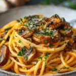 Pumpkin & Mushroom Spaghetti