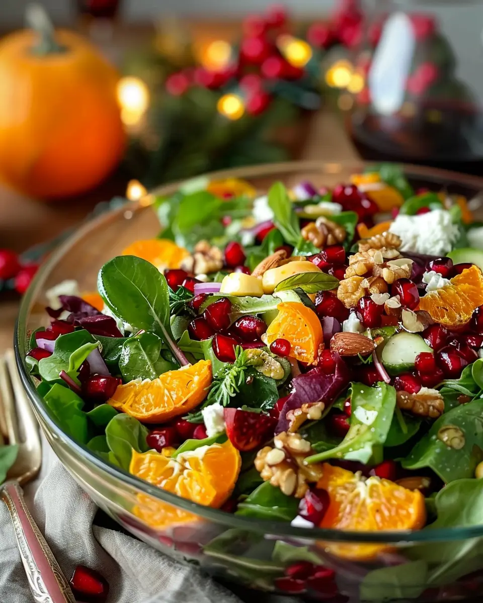 Christmas Salad: Easy and Hearty with Turkey Bacon and Chicken Ham