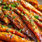 Honey Garlic Roasted Carrots