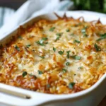 French Onion Orzo Bake