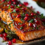 Pomegranate and Orange Glazed Salmon
