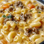 Cheeseburger Macaroni Soup