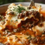 Mouthwatering One Pot Lasagna Soup