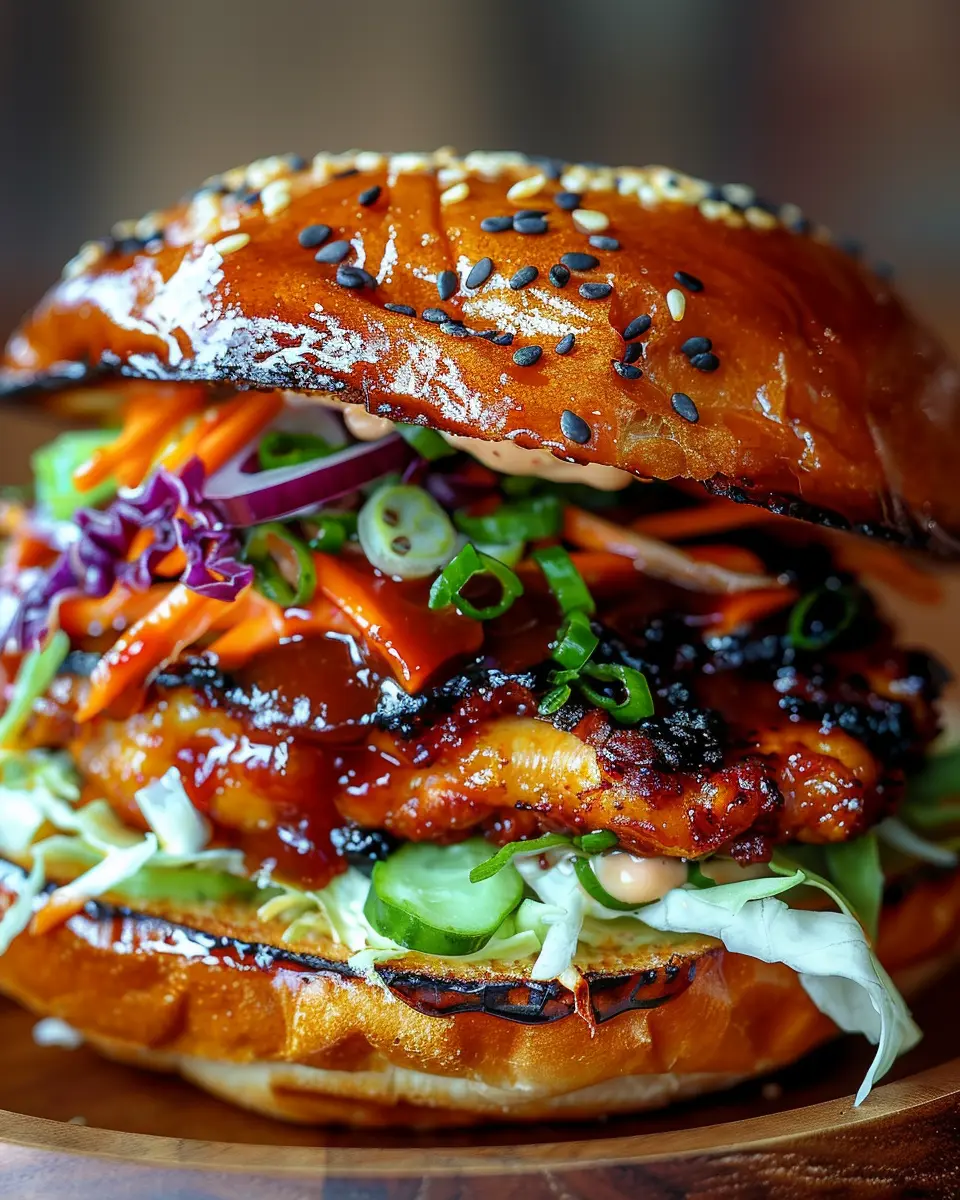 Korean BBQ Chicken Sandwich: Easy, Juicy Delight at Home