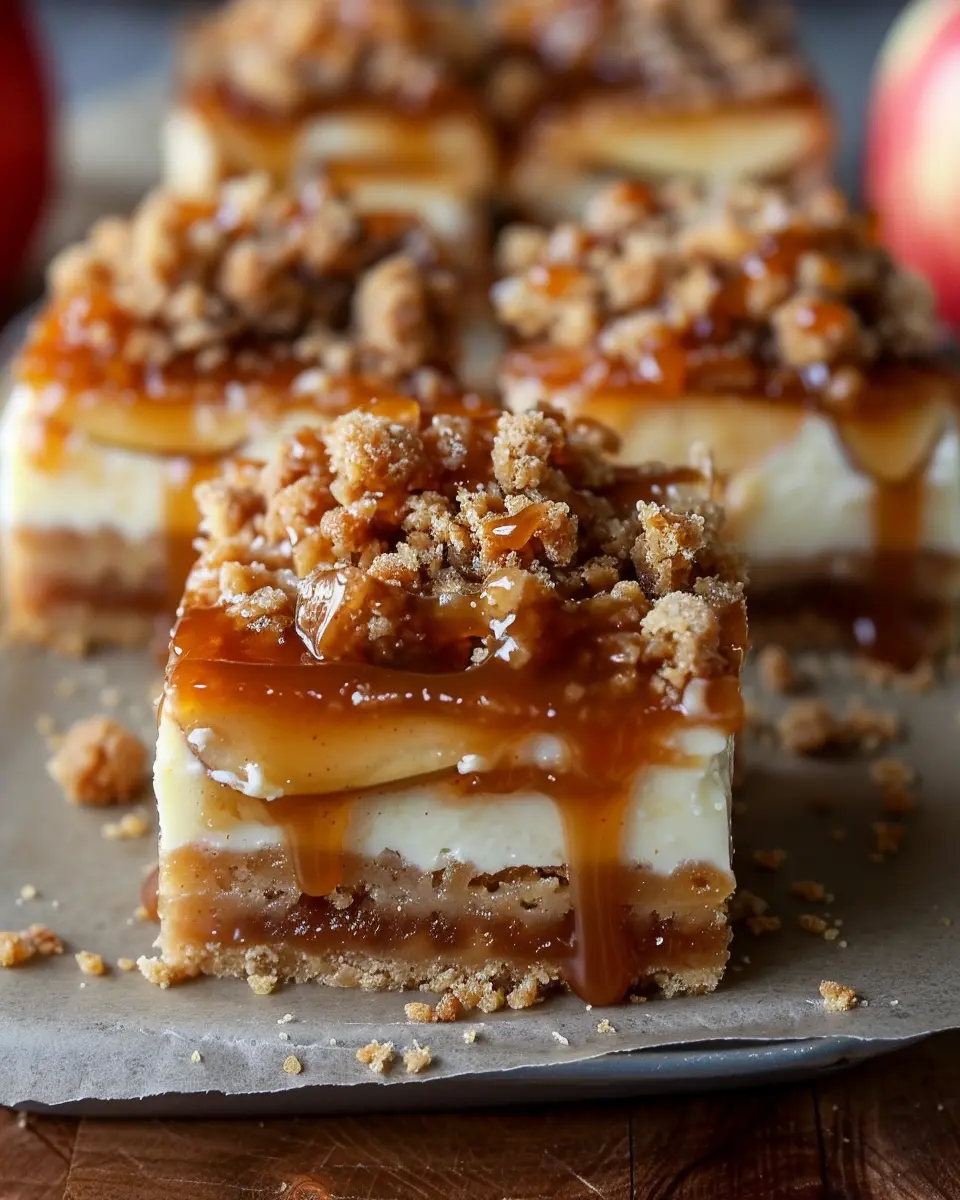 Caramel Apple Cheesecake Bars: An Indulgent Fall Treat
