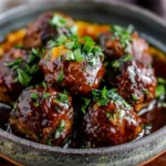 Red Wine Braised Meatballs