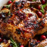 Maple Cranberry Roast Chicken