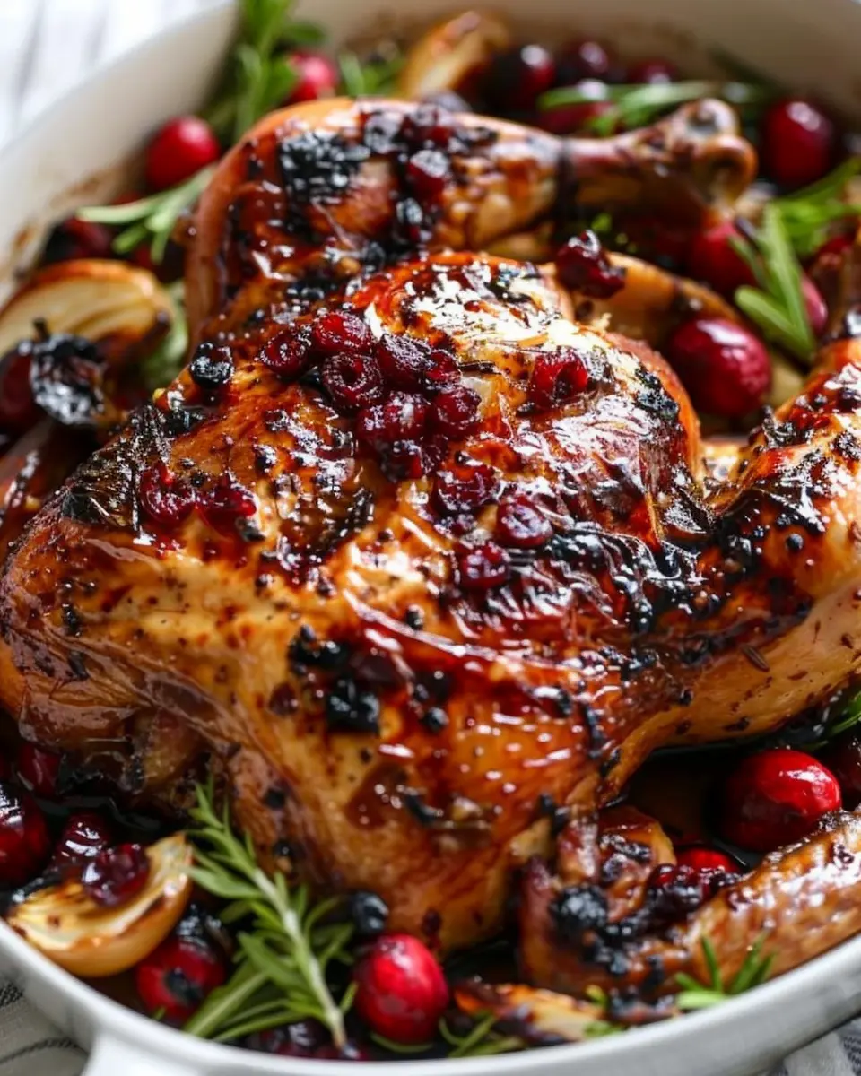 Maple Cranberry Roast Chicken: A Juicy Twist for Dinner