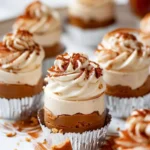 No Bake Mini Biscoff Cheesecakes