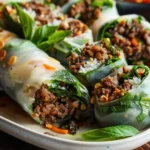 Thai Basil Beef Rolls