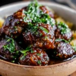Red Wine Braised Meatballs