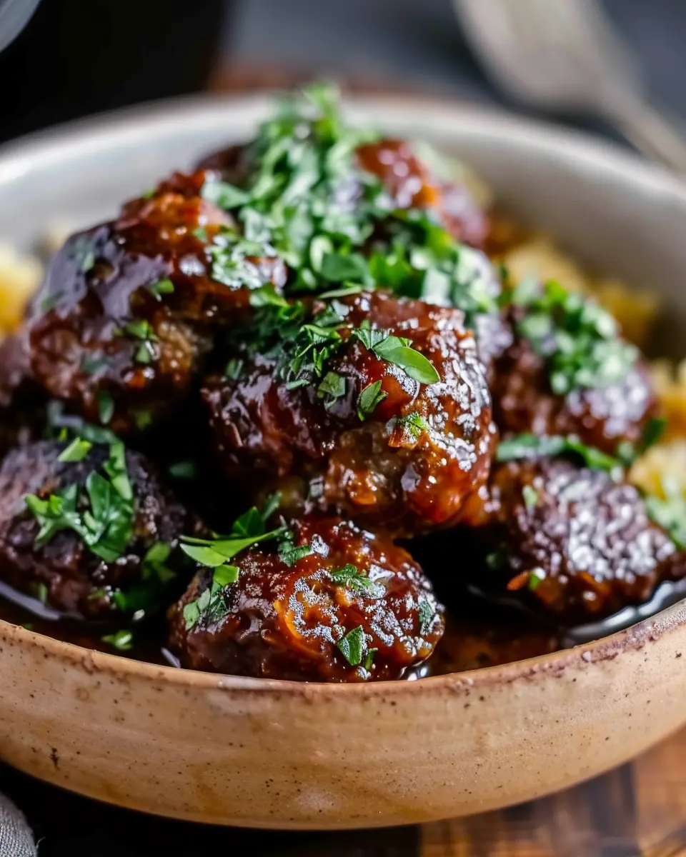 Red Wine Braised Meatballs: Indulgent Recipe for Cozy Nights