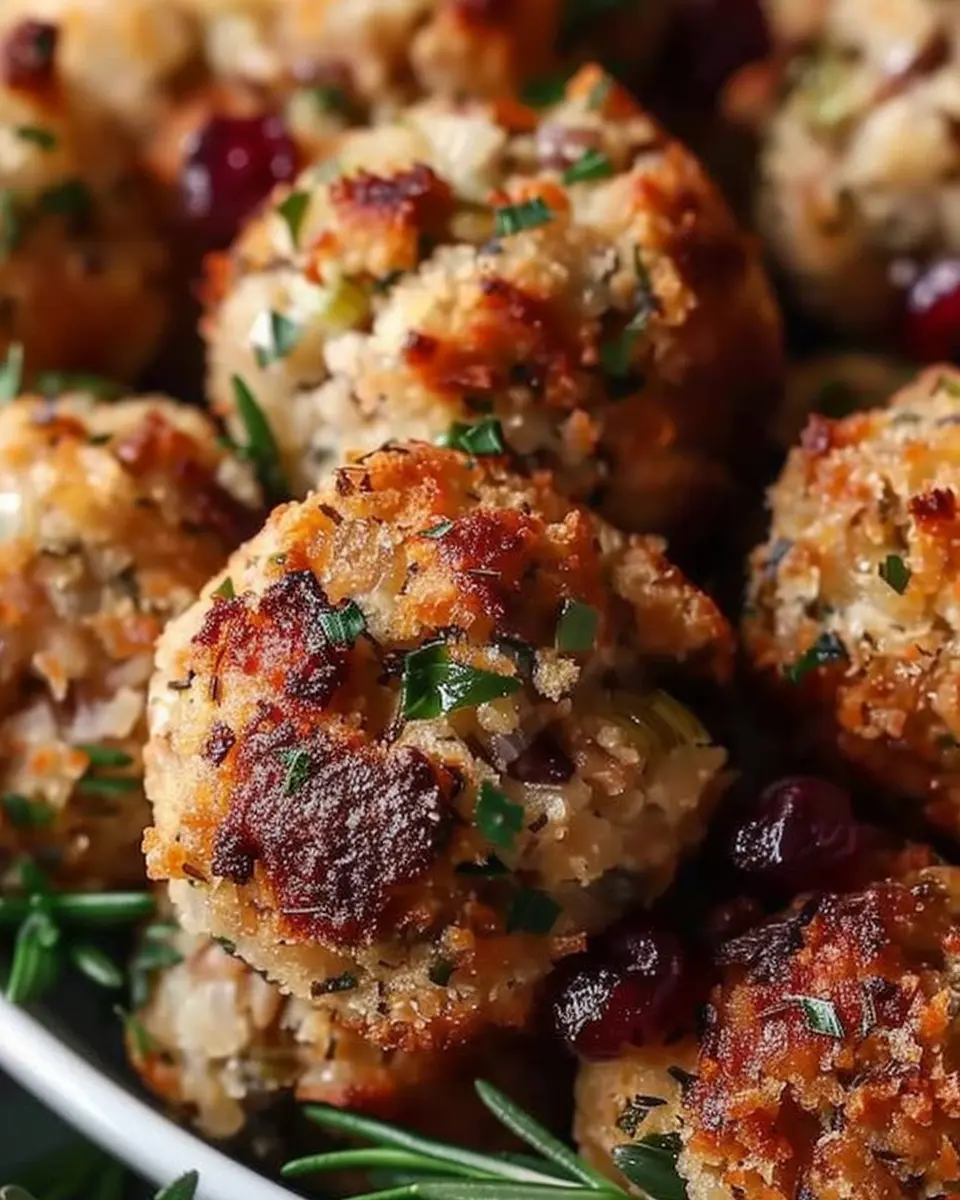 Thanksgiving Stuffing Balls