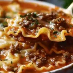 Mouthwatering One Pot Lasagna Soup