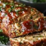 Juicy Garlic Parmesan Chicken Meatloaf