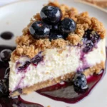 Blueberry Crumble Cheesecake
