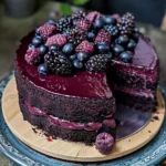 Blackberry Velvet Gothic Cake