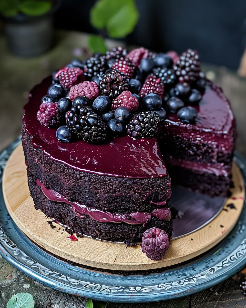 Blackberry Velvet Gothic Cake: An Indulgent Treat for Home Bakers