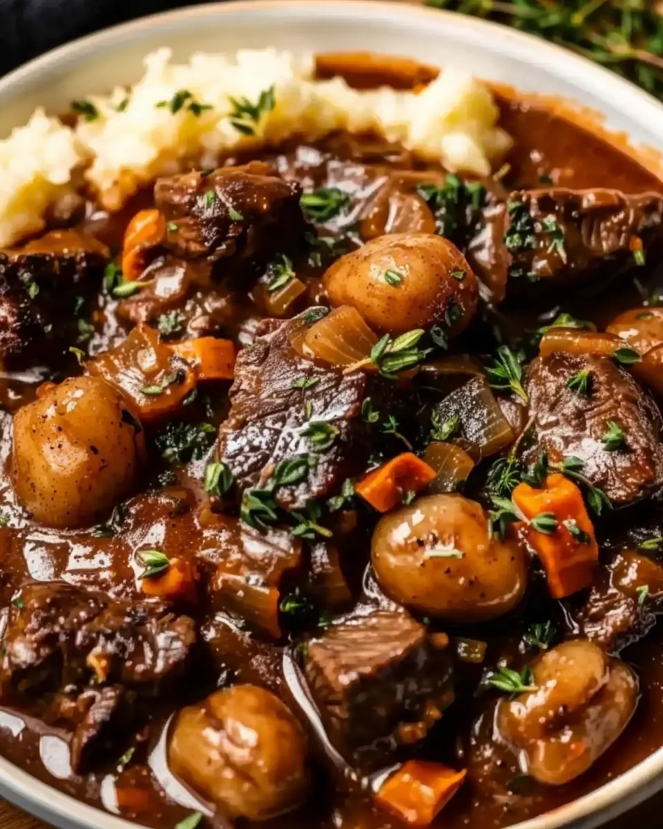 Irresistible Classic Beef Bourguignon with Turkey Bacon Twist