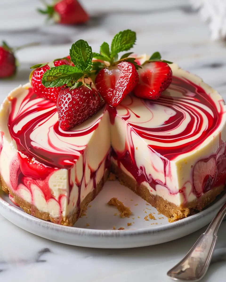 Strawberry Swirl Cheesecake: The Best Easy Recipe for Home Cooks