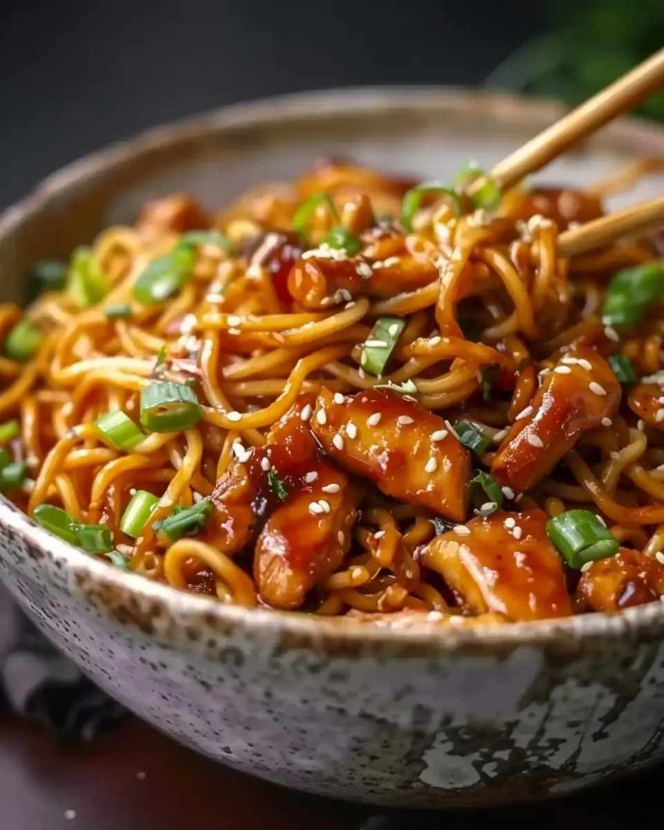 Sticky Garlic Chicken Noodles: The Best Homemade Comfort Dish