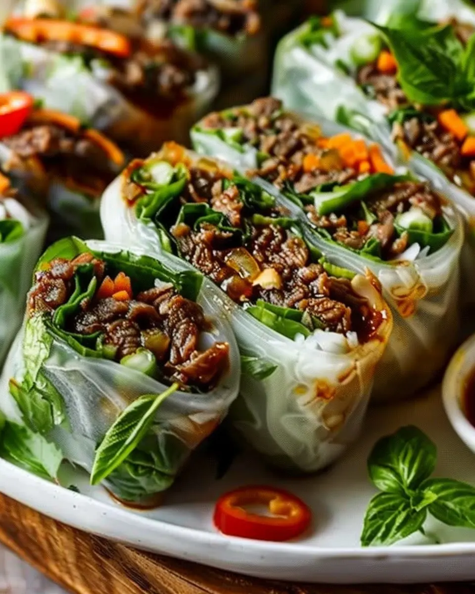 Thai Basil Beef Rolls: Easy, Flavorful Rolls for Home Cooking