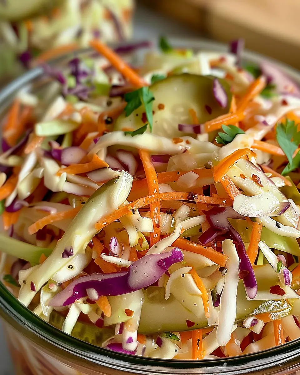 Sweet and Spicy Pickle Slaw: A Fresh Twist on Your BBQ Favorites