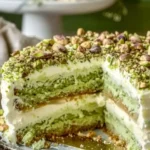 Pistachio Mascarpone Layer Cake
