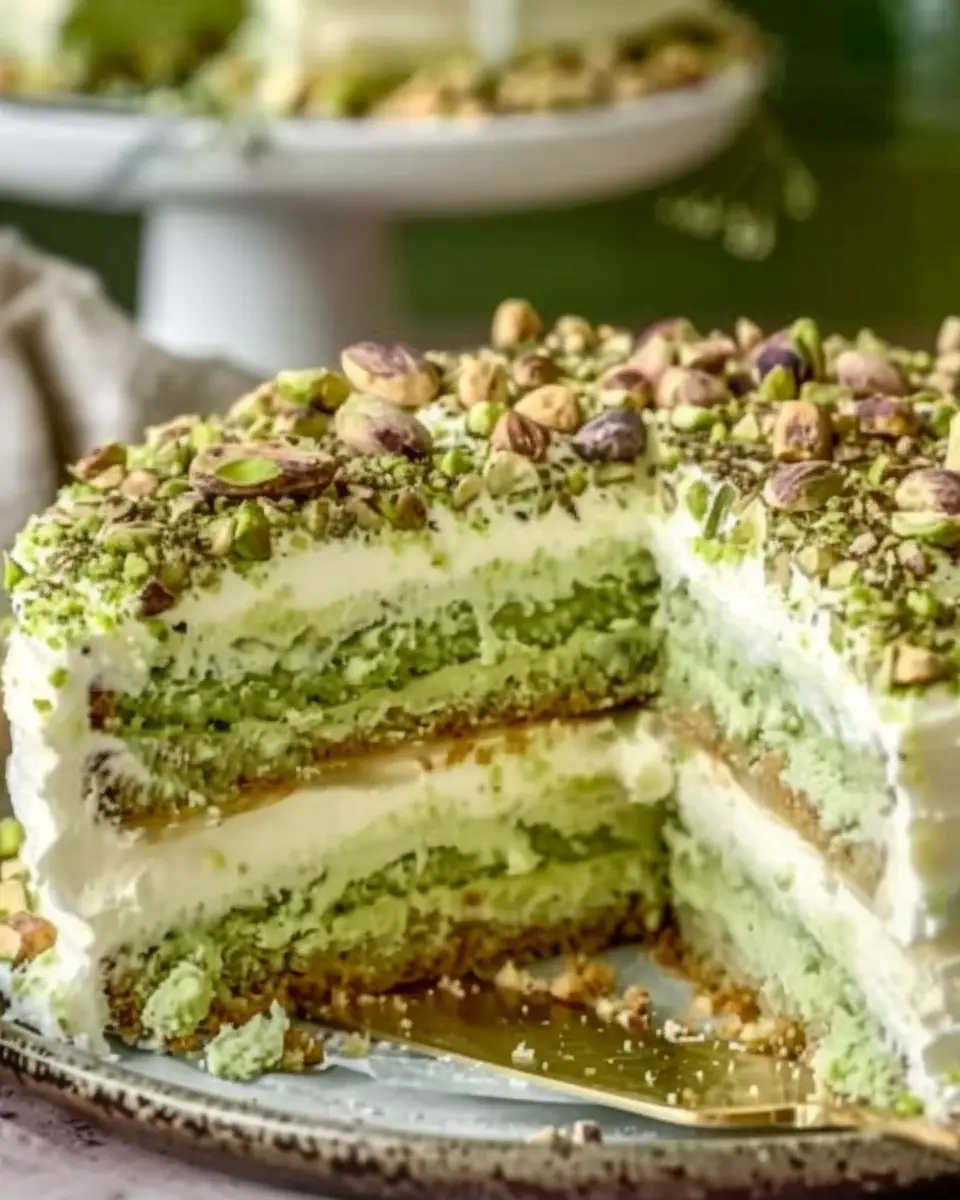 Pistachio Mascarpone Layer Cake: Indulgent Treat for Any Occasion