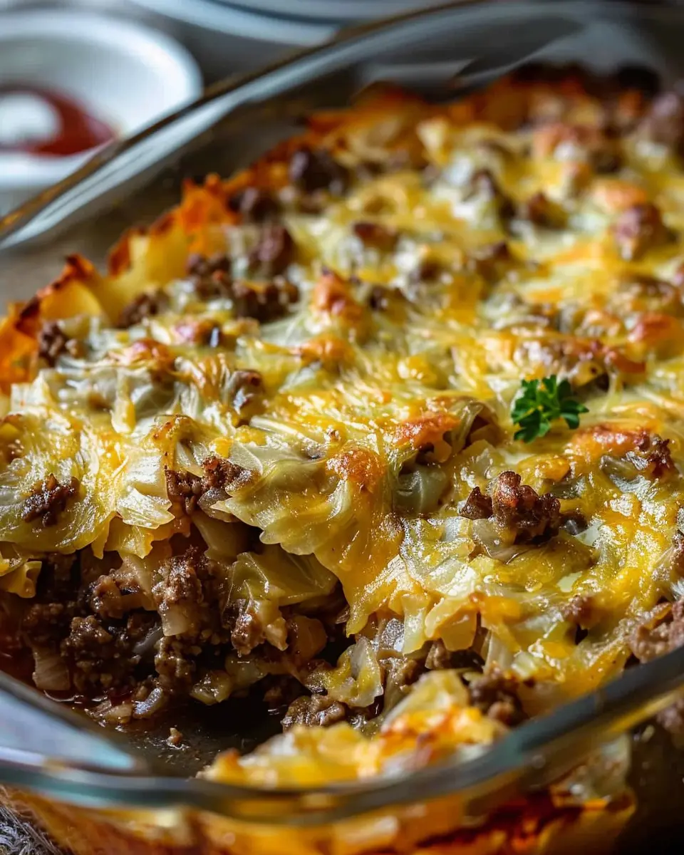 Southern Style Cabbage Beef Bake: Easy Comfort Food Delight