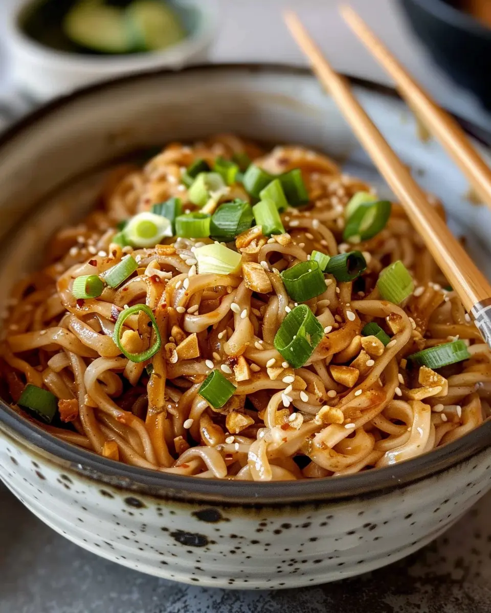 Spicy Peanut Butter Noodles: Quick and Indulgent Comfort Meal