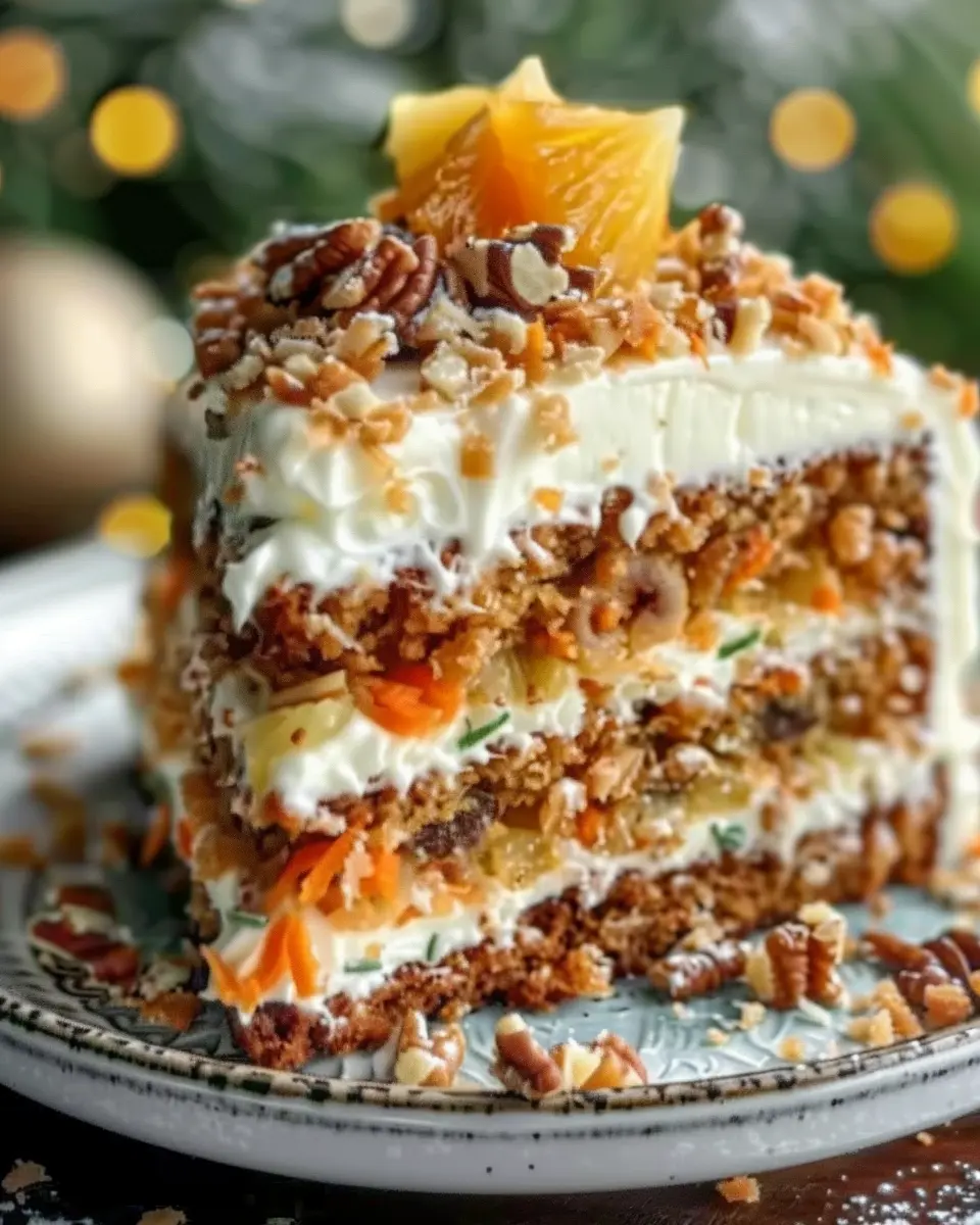 Christmas Hawaiian Carrot Pineapple Cake: The Best Holiday Treat