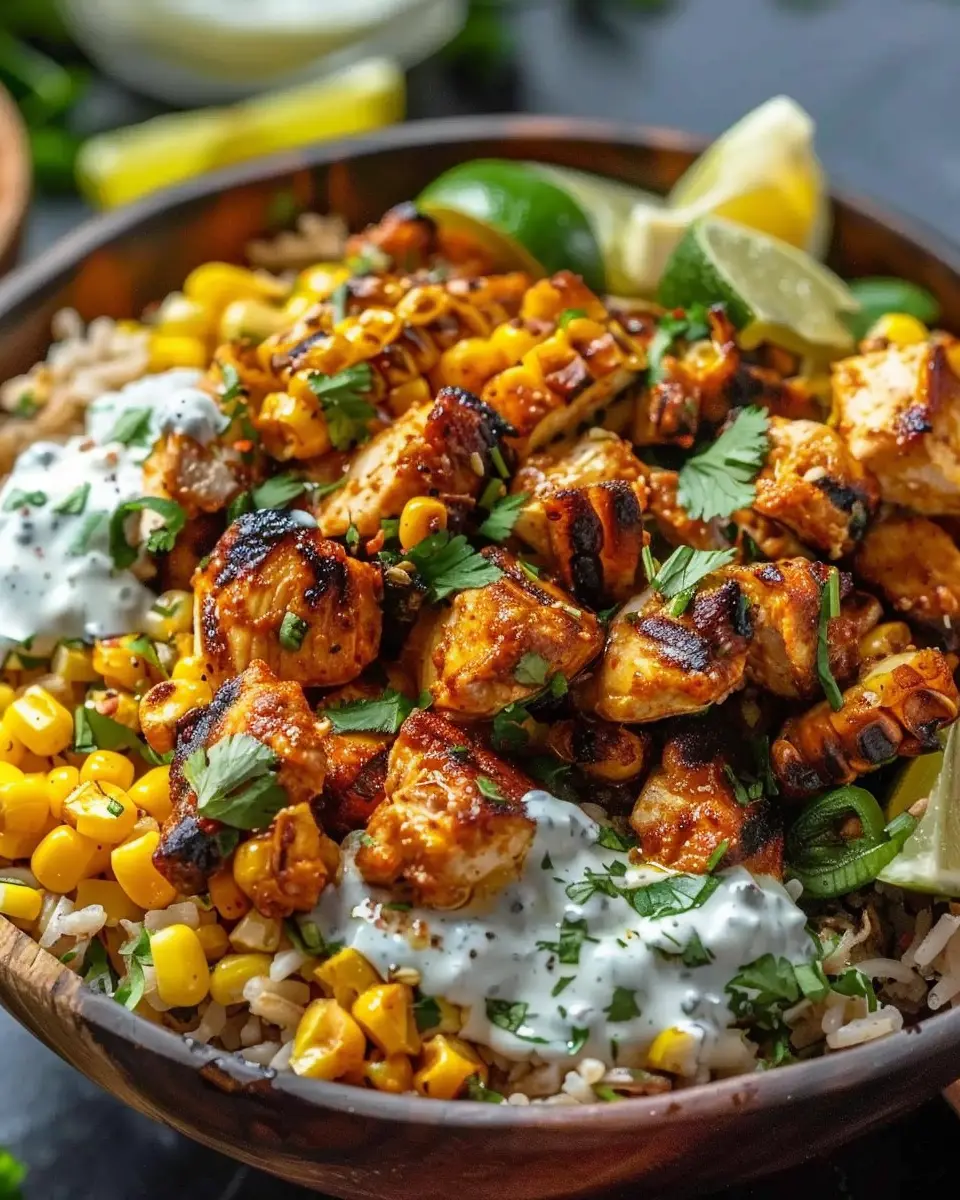 Tasty Street Corn Chicken Bowl: Easy Meal for Flavor Lovers