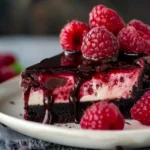 Dark Chocolate Raspberry Cheesecake