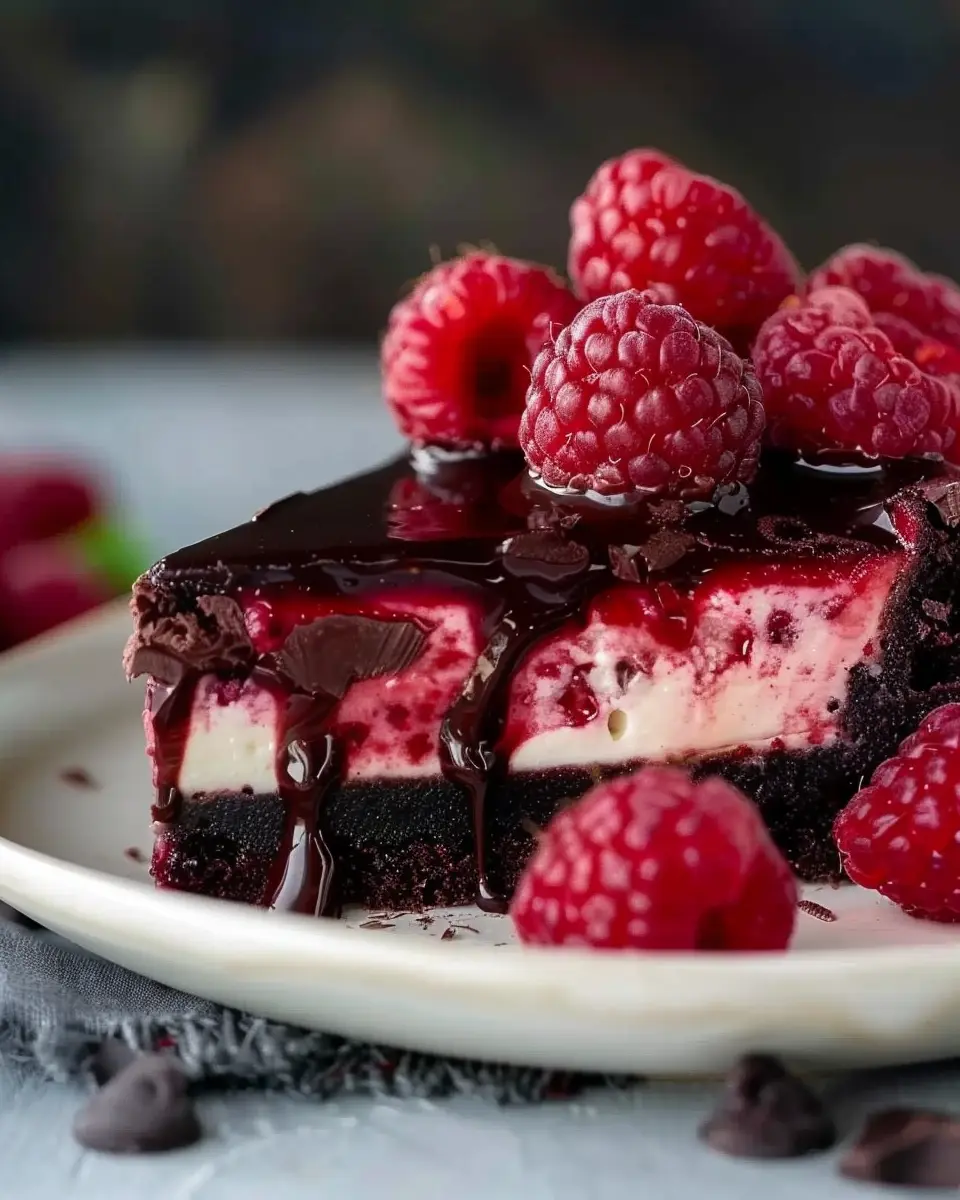 Dark Chocolate Raspberry Cheesecake: Indulgent Delight to Savor