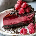 Indulge in Decadent Dark Chocolate Raspberry Cheesecake