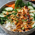 Thai Peanut Chicken Buddha Bowl