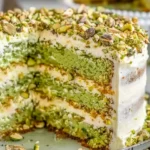 Pistachio Mascarpone Layer Cake