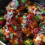 Sweet and Spicy Jalapeno Raspberry Chicken
