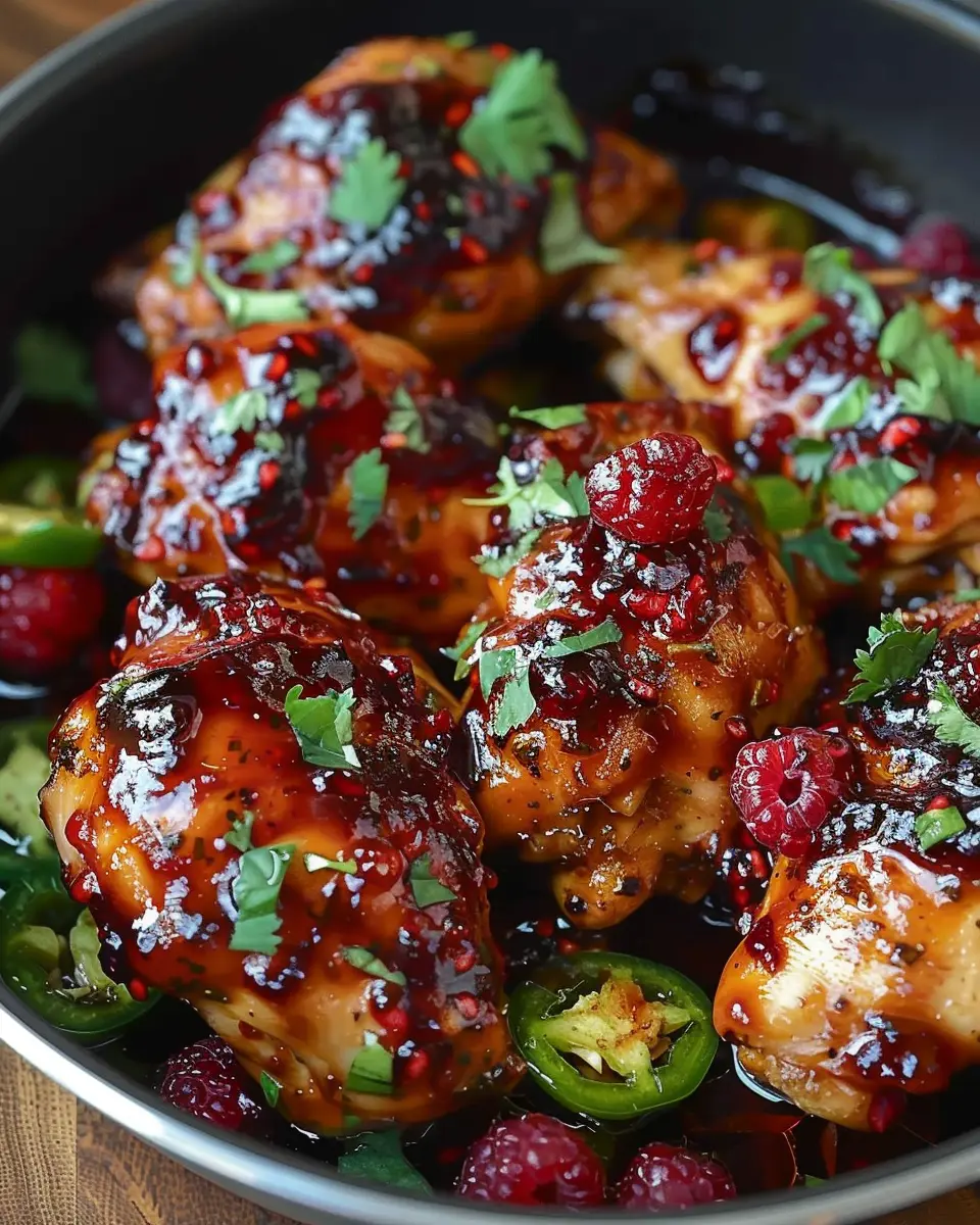 Sweet and Spicy Jalapeno Raspberry Chicken Delightfully Easy Recipe