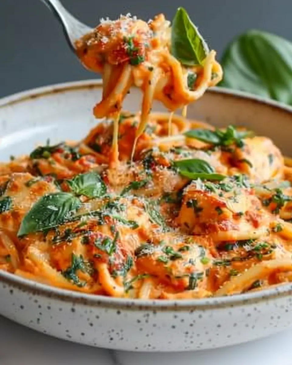 Creamy Tomato Garlic Pasta with Turkey Bacon: Easy Weeknight Delight