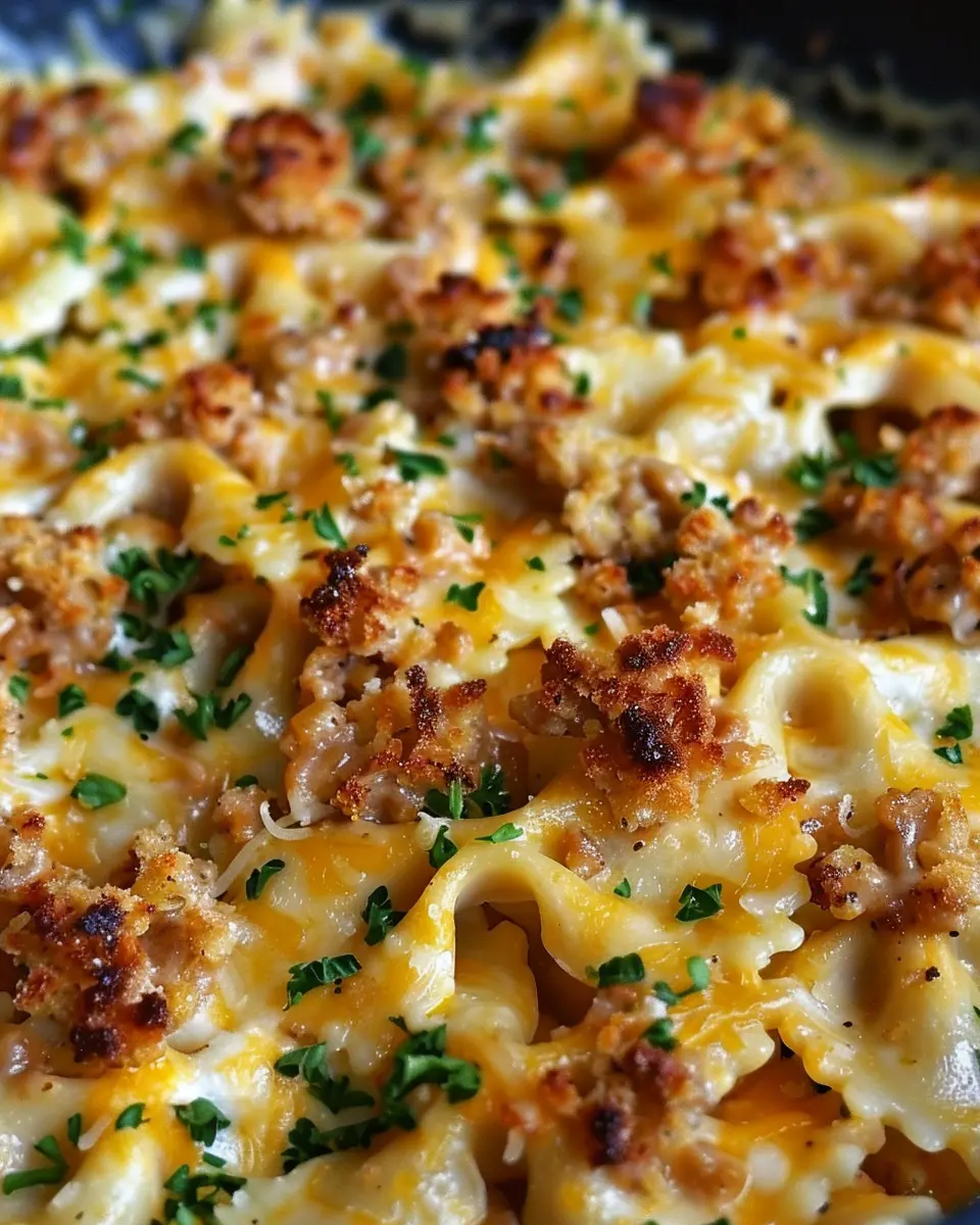 Cajun Cream Cheese Alfredo Bowties: Indulgent Twist with Turkey Bacon