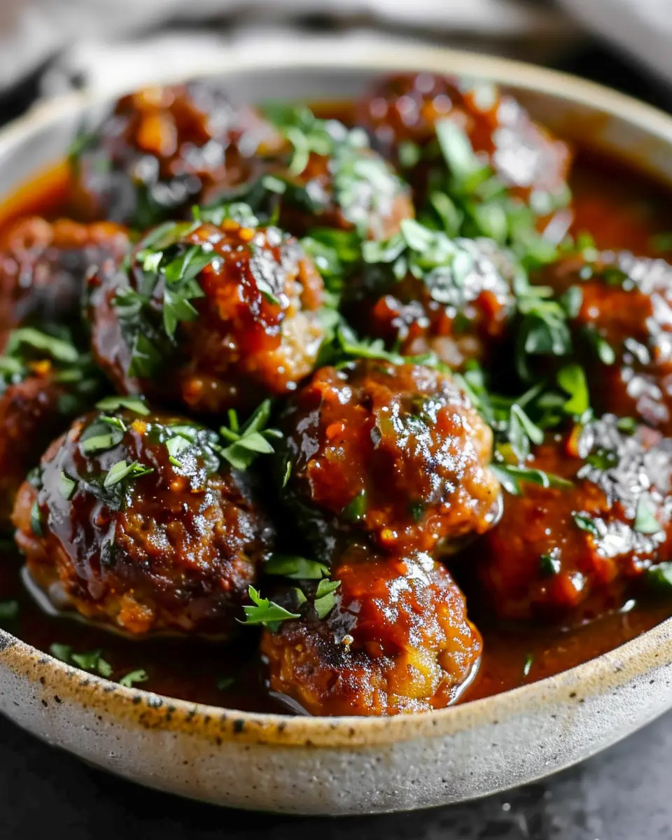 Red Wine Braised Meatballs with Deep Flavor and Easy Prep