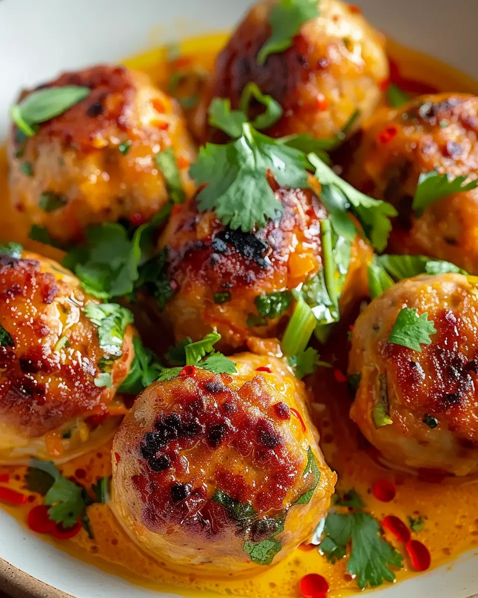Thai Chicken Meatballs: Juicy and Flavor-Packed Comfort Food