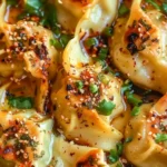 One Pan Baked Dumplings