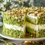 Pistachio Mascarpone Layer Cake