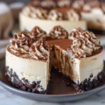 Creamy Cappuccino Fudge Cheesecake