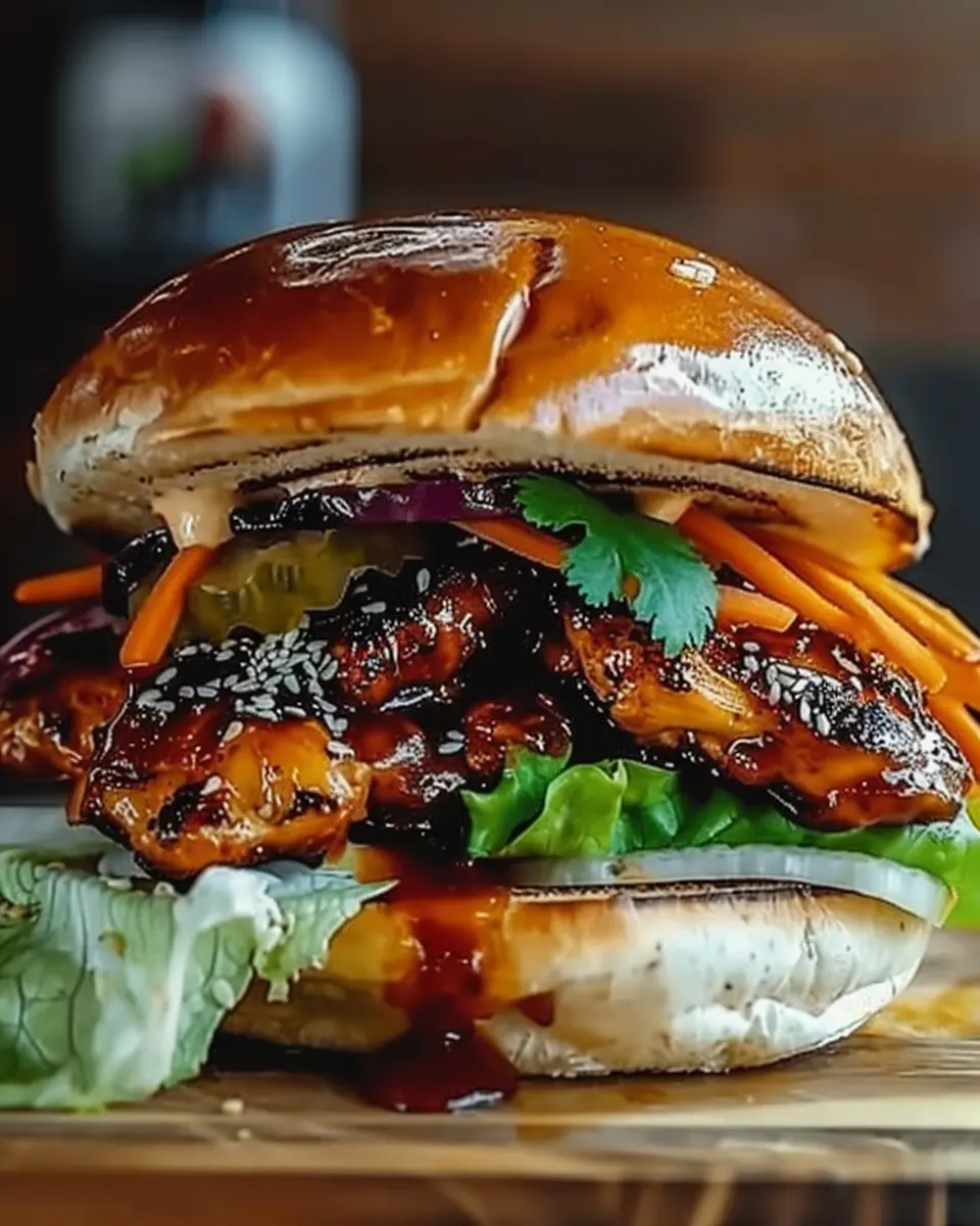 Korean BBQ Chicken Sandwich: Easy and Juicy Homemade Delight