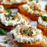 Whipped Feta Crostini
