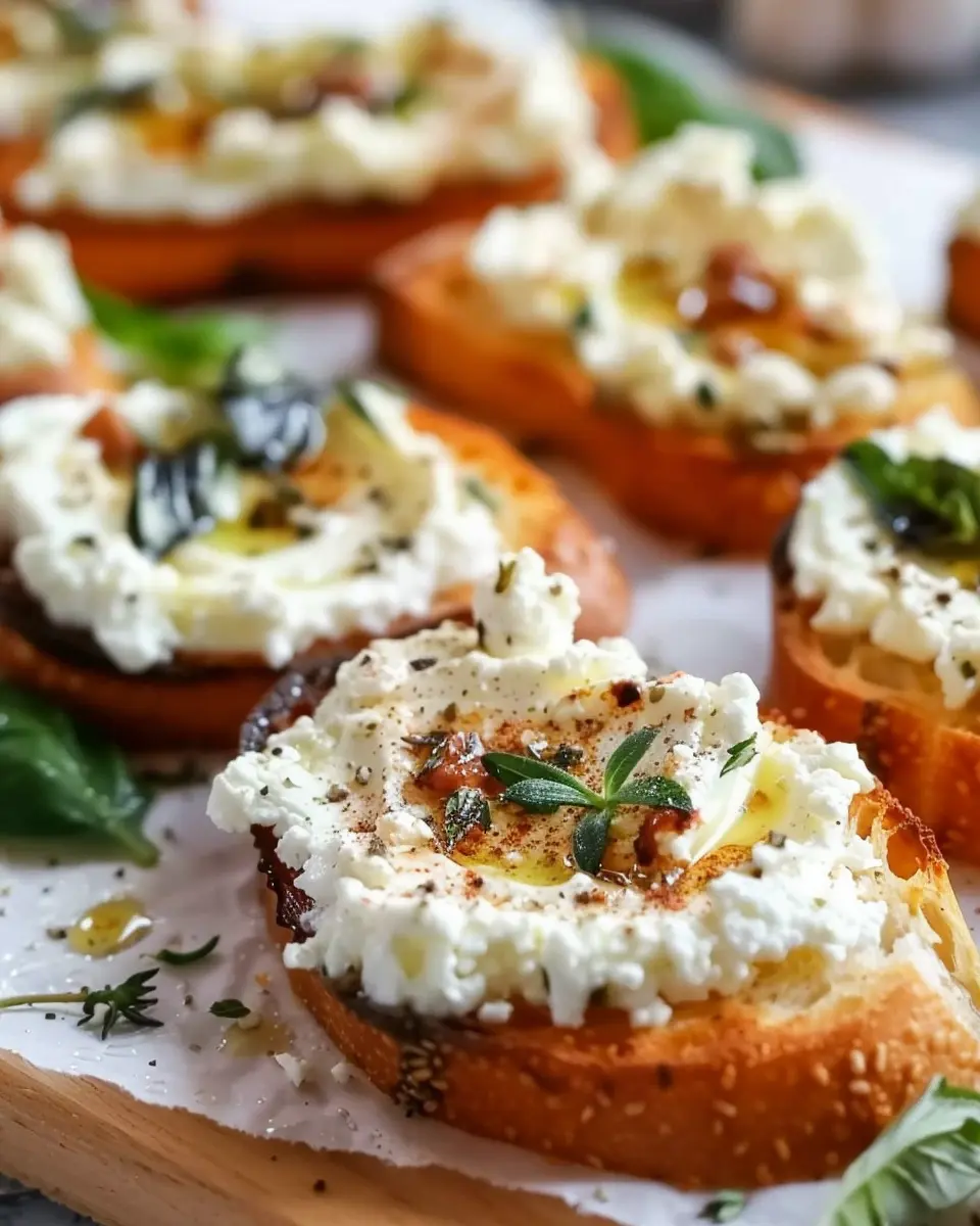 Whipped Feta Crostini: The Easy Appetizer Everyone Will Love
